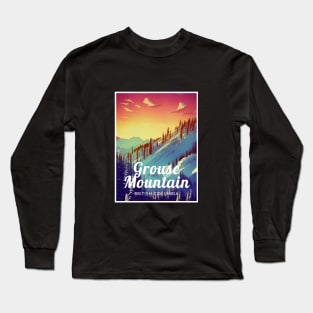 Grouse Mountain British Columbia Canada Ski Long Sleeve T-Shirt